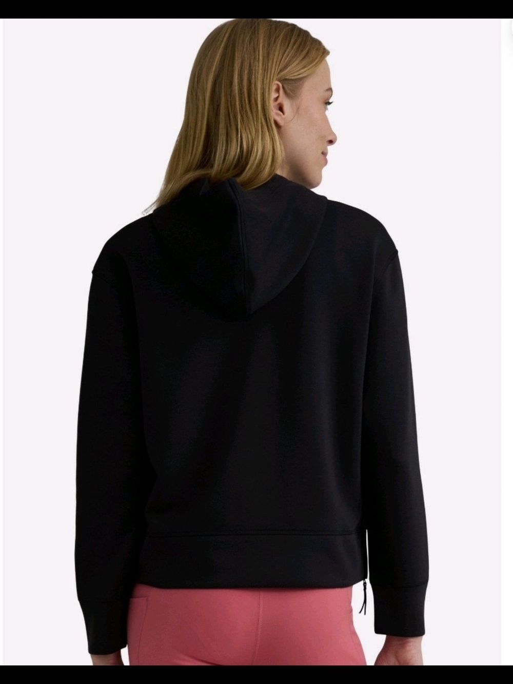 Avia Black Pullover Hoodie with Drawstring - Picture 2 of 6